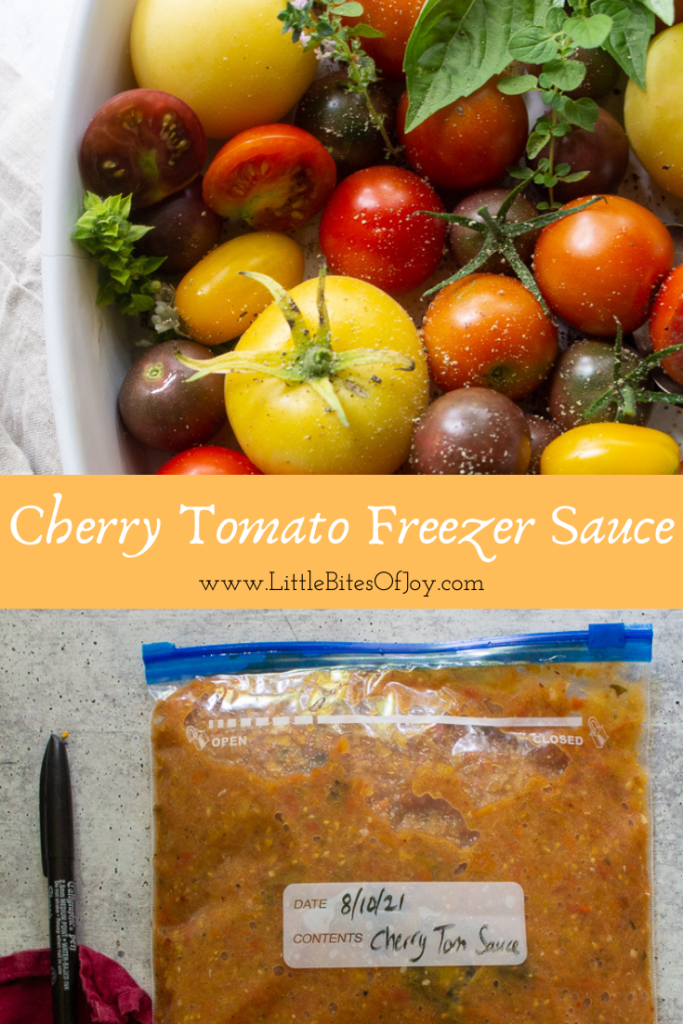 cherry tomato freezer sauce