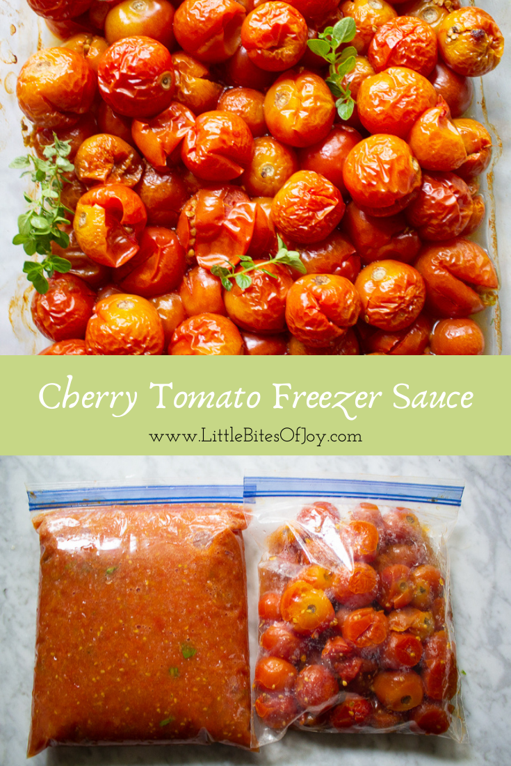 Preserving Tomatoes For The Winter Little Bites Of Joy   Cherry Tomato Freezer Sauce 