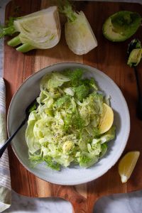 massaged fennel salad