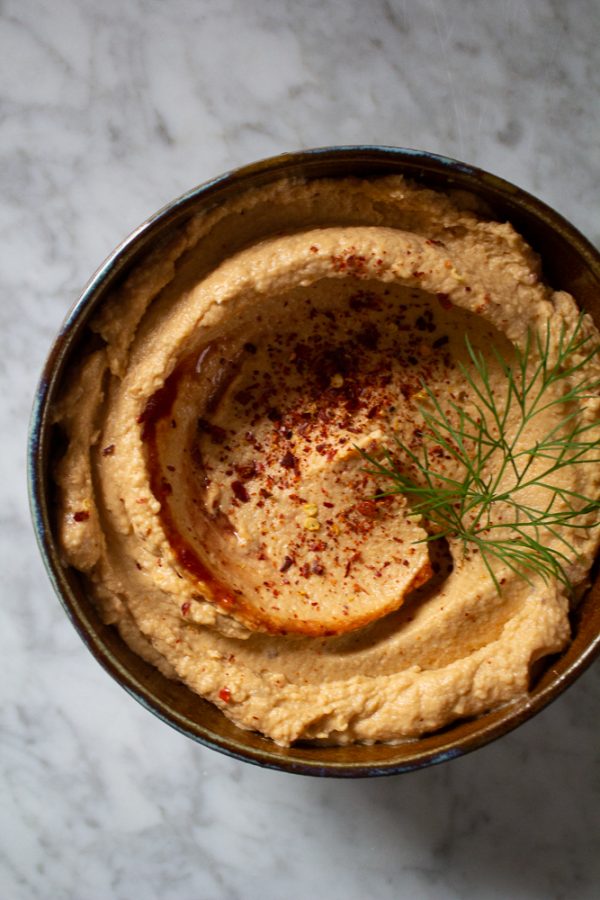 Roasted Red Pepper Hummus with Chipotle - Little Bites Of Joy