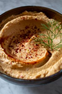 Roasted Red Pepper Hummus with Chipotle