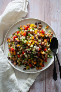 rainbow bean salad