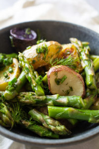 potato and asparagus salad