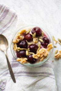cherry walnut overnight oats