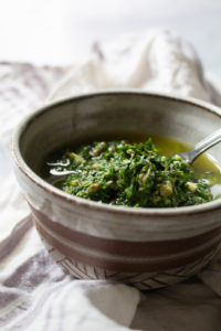 parsley and mint salsa verde