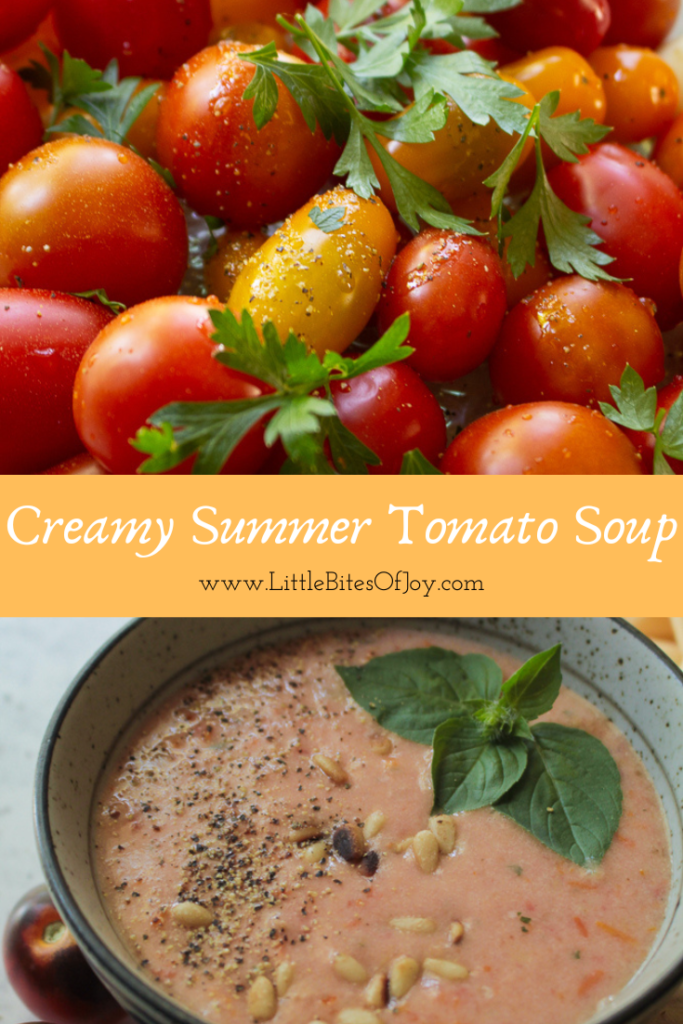 Creamy summer tomato soup